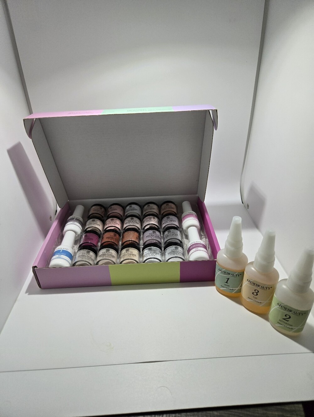 Saviland Dipping Powder Kit with 20colors and 4  bottles of activator #nailart #